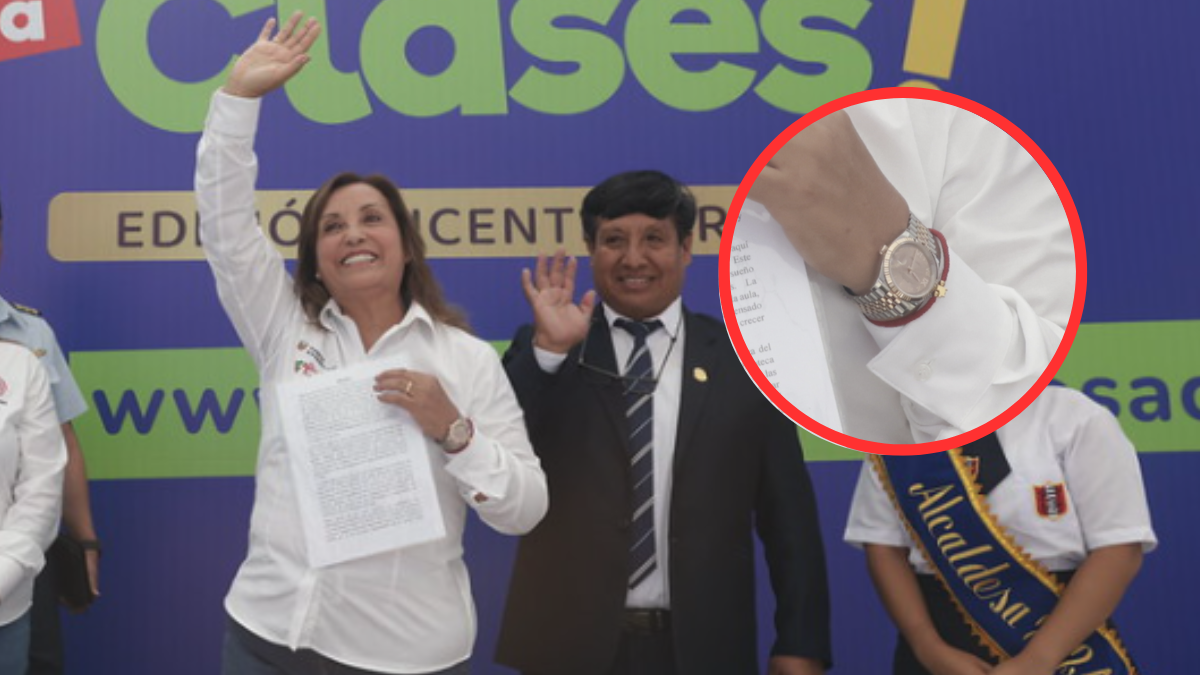 Dina Boluarte aseguró que sus Rolex fueron un préstamo del gobernador de Ayacucho