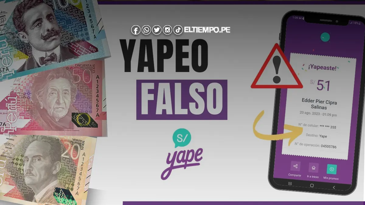 ¿Transferencia falsa en Yape? Esto debes saber