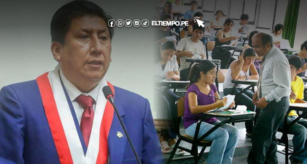 Perú Libre propone eliminar examen de admisión en universidades nacionales