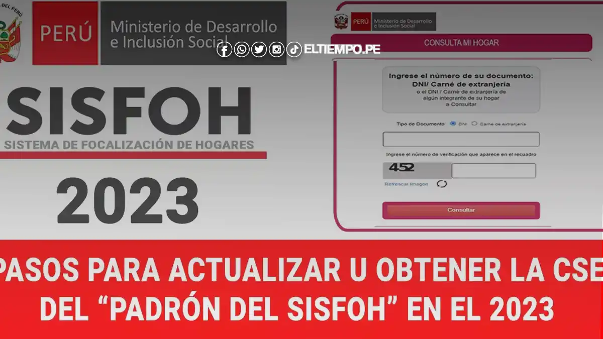 Padrón Sisfoh mayo 2024: Link de consulta para ver si mi hogar clasifica como pobre