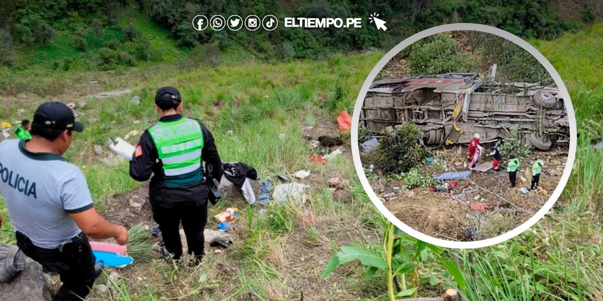 Cajamarca: accidente de bus en Celendín deja 25 muertos y 15 heridos