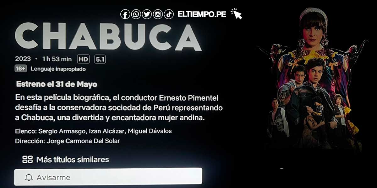 Chabuca será estrenado en Netflix a finales de mayo