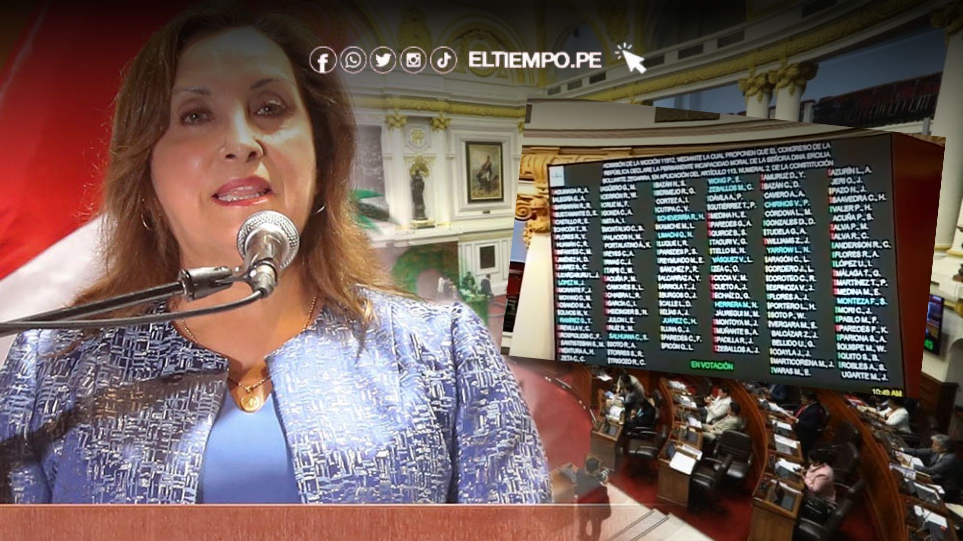 Congreso rechaza admisión de 3 mociones de vacancia contra presidenta Dina Boluarte