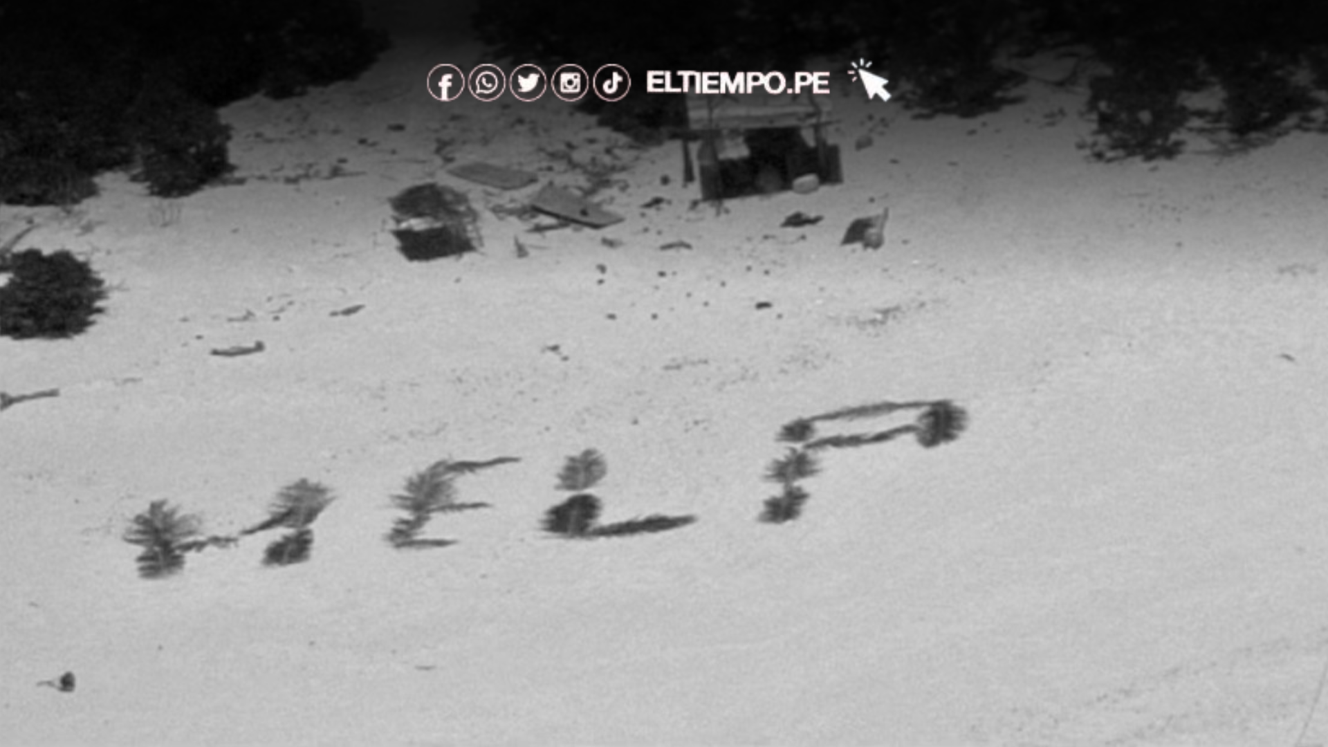 Náufragos en el Pacífico escriben «AYUDA» sobre la arena y logran ser rescatados