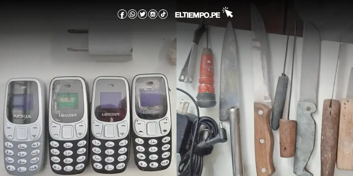 Piura: Hallan drogas, celulares y armas punzocortantes en penal