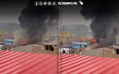 Lima: Incendio de gran magnitud consume taller de mecánica en Ate