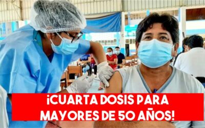 Minsa anuncia cuarta dosis anticovid para personas mayores de 50 años