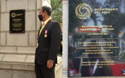 Piura: Corregirán error de escritura en placa conmemorativa del Bicentenario