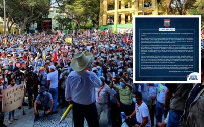 Piura: Municipalidad multa a Perú Libre por realizar mitin político sin permiso y con aglomeraciones