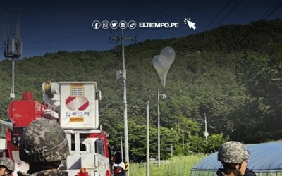 Corea del Norte reanuda el lanzamiento de globos llenos de desechos hacia el Sur