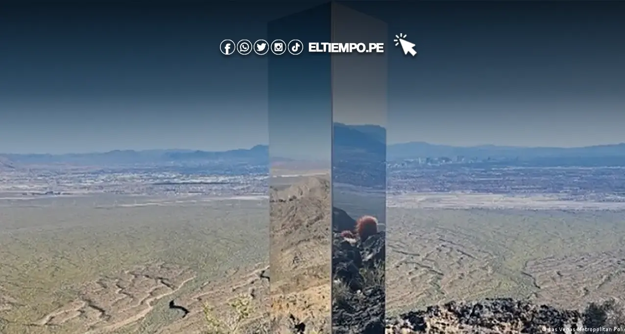 Estados Unidos descubren misterioso monolito en el desierto de Nevada Estados Unidos: descubren misterioso monolito en el desierto de Nevada