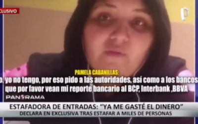 Pamela Cabanillas estafadora de las entradas: «ya me gasté el dinero»