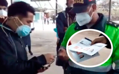 [Video] Personero de Perú Libre es encontrado con 67 cédulas marcadas