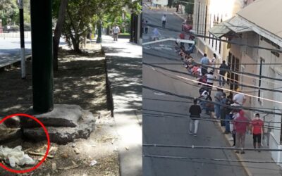 Sancionarán a personas que arrojen mascarillas y guantes en la vía pública