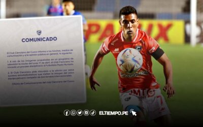 Paolo Hurtado: Cienciano inicia proceso disciplinario contra futbolista