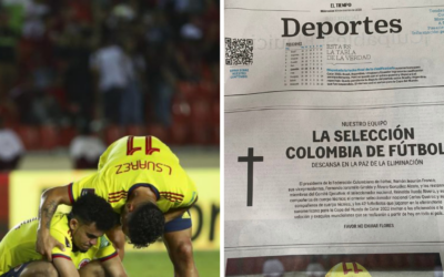 El Tiempo de Colombia publica aviso fúnebre a su selección por quedar fuera de Qatar 2022