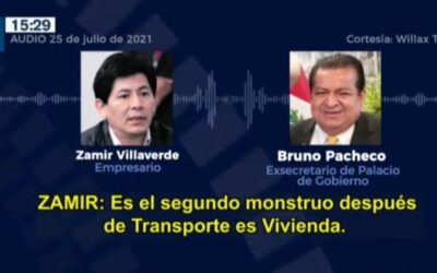 Difunden presunto audio entre Zamir Villaverde y Bruno Pacheco sobre negociaciones en ministerios