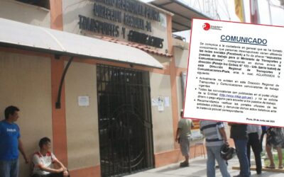 Dirección de Transportes advierte sobre falsos puestos de trabajo