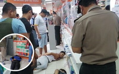Tumbes: PNP Captura a extranjeros en pleno robo de farmacia