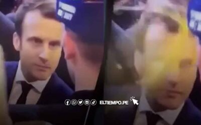 Francia: manifestantes lanzan huevo a presidente Emmanuel Macron en protesta contra reforma de pensiones