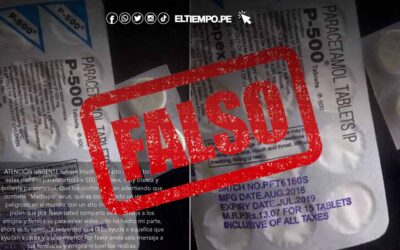 ¡Cuidado! Es falso que las pastillas paracetamol tengan virus Machupo