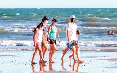 Evite los contagios de COVID en la playa