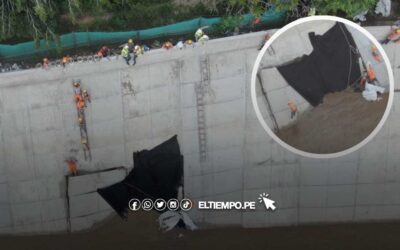 Intervienen falla de losas de defensa del río Piura