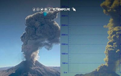 Volcán Ubinas registró explosión con expulsión de cenizas de más de 5 km de altura