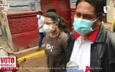 Vladimir Cerrón incumple la ley y acude a votar con polo de Perú Libre