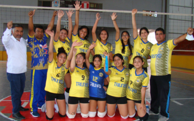 Colegio El Triunfo clasifica a la final de UGEL Piura en voleibol