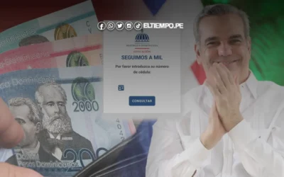 Bono mil pesos en República Dominicana 2024: Consulta los requisitos aquí
