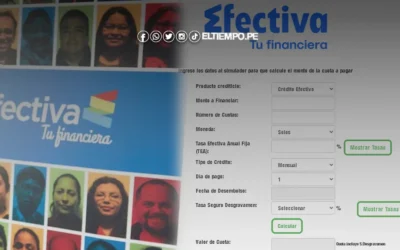 Financiera Efectiva simulador de préstamo link con DNI: ¡Pide hoy 5 mil soles!