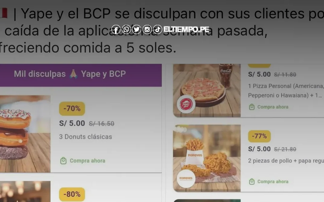 ¡BCP ofertas por caída! Consulta aquí las promos a 5 soles