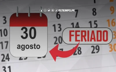 ¡El 30 de agosto es feriado en Perú! Consulta aquí qué se celebra