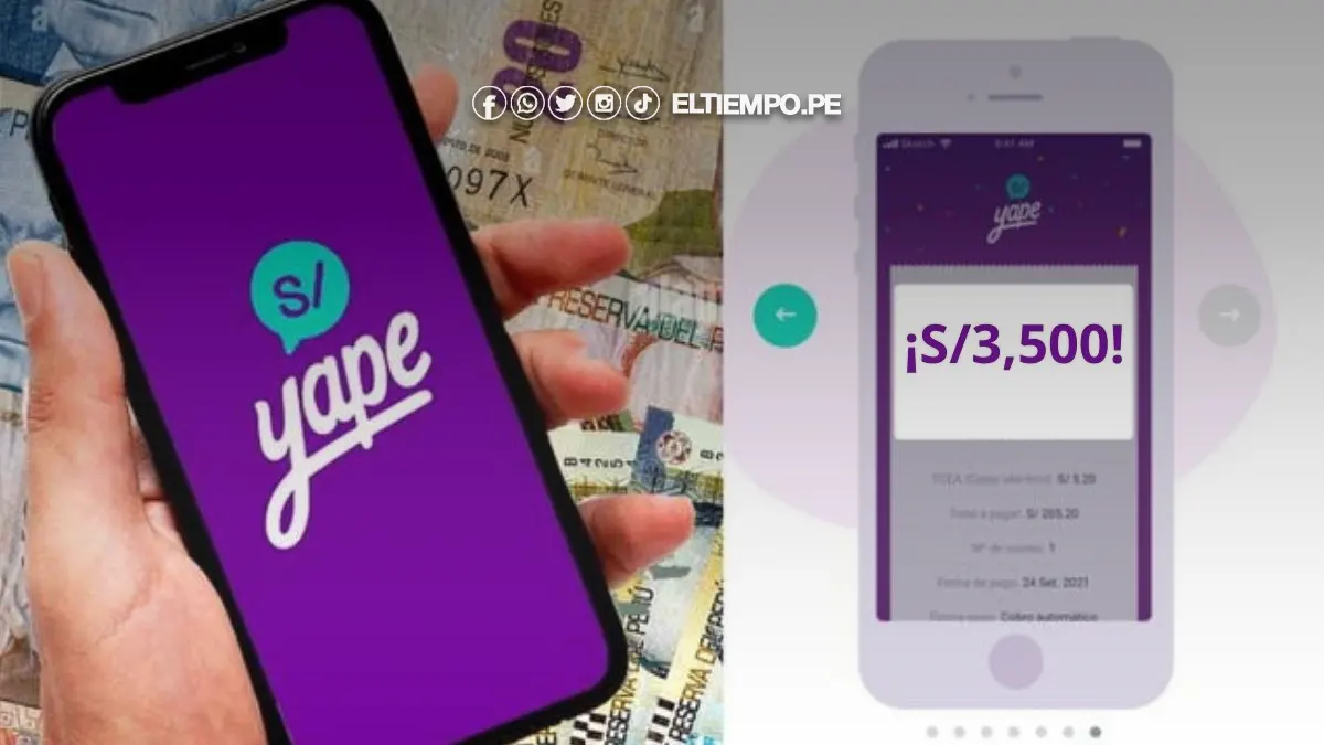 yape préstamos 3500 soles