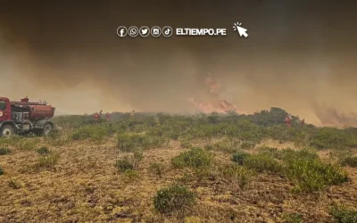 Reportan condiciones favorables para incendios forestales en la región Piura