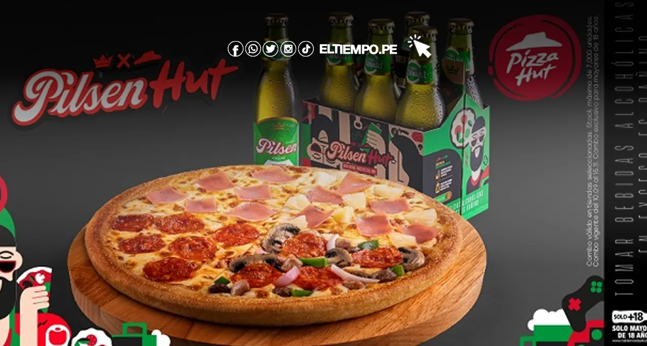 Promo pilsen y pizza hut