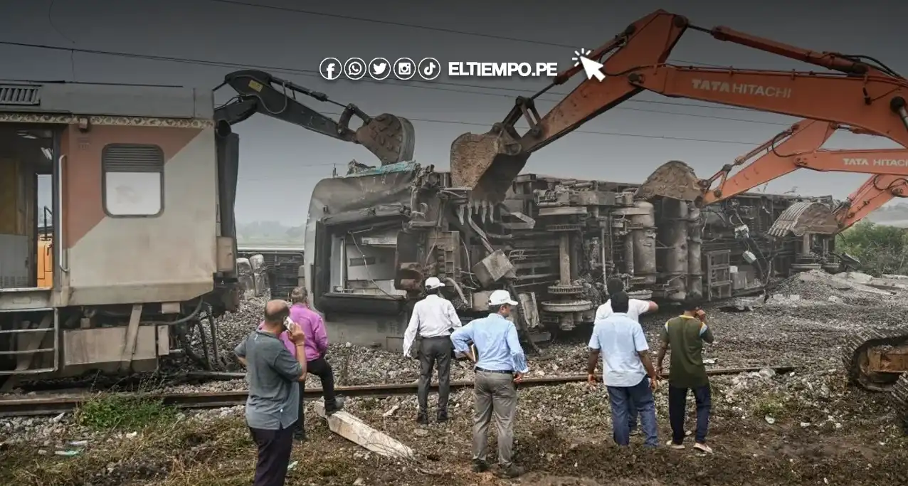 Choque de trenes en India