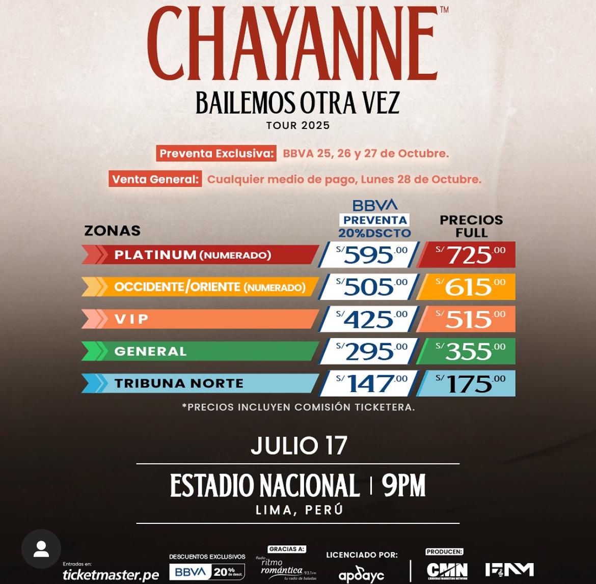 Chayanne en Lima 2024 entradas,Entradas Chayanne,Entradas Perú