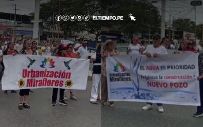 Crisis hídrica en Piura: Vecinos de la Urbanización Miraflores protestan exigiendo construcción de nuevo pozo de agua