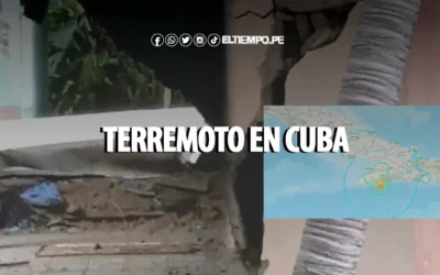 ¡Terremoto en Cuba! Dos fuertes movimientos telúricos se registraron en la costa sur