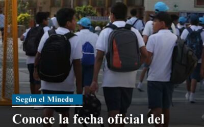 Conoce la fecha oficial del fin de clases 2024 en Perú, según el Minedu