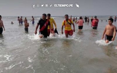 Tumbes: Policía de Salvataje rescata a dos menores ecuatorianos en Zorritos