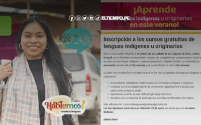 Clases gratis de quechua y shipibo-konibo 2025: Requisitos y link para postular