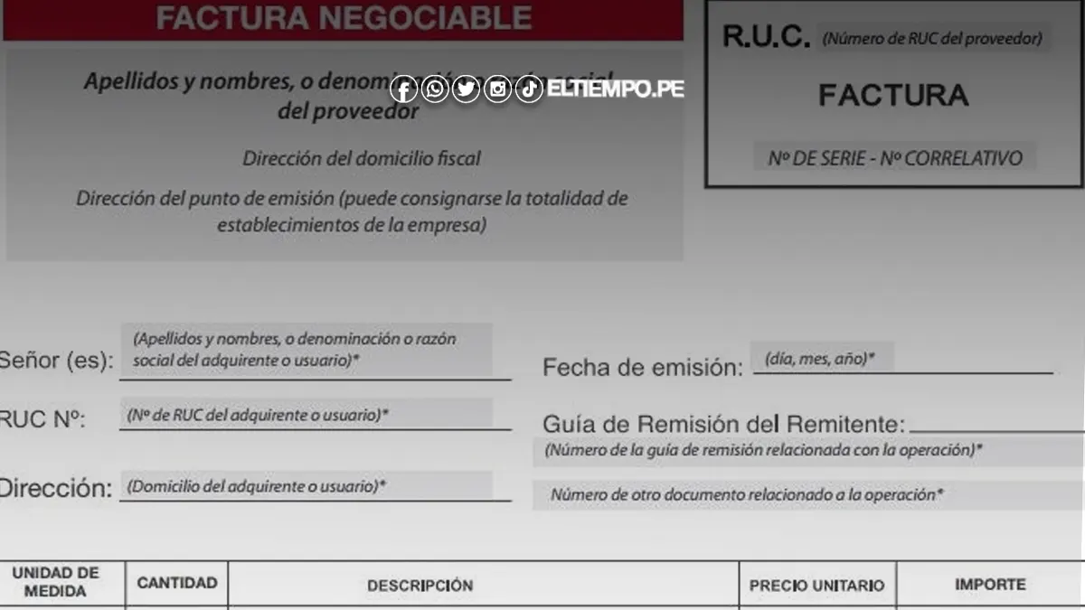 factura negociable factura negociable