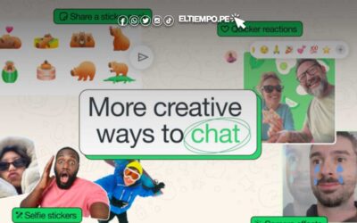 WhatsApp se actualiza con nuevos stickers, efectos de cámara y reacciones para chats