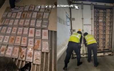 Piura: incautan 68.8 kg de cocaína hallados en un contenedor del puerto de Paita