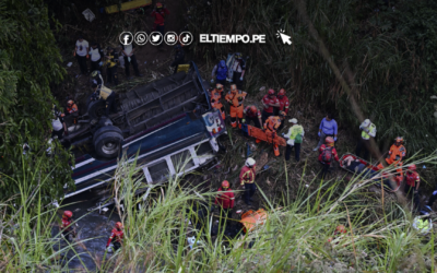 Tragedia en Guatemala: 31 muertos tras caída de autobús en barranco en la capital