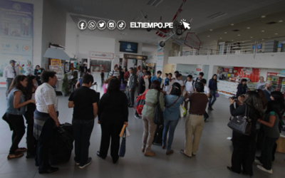 Mal tiempo en Arequipa afecta vuelos y deja a pasajeros varados en el Aeropuerto Alfredo Rodríguez Ballón