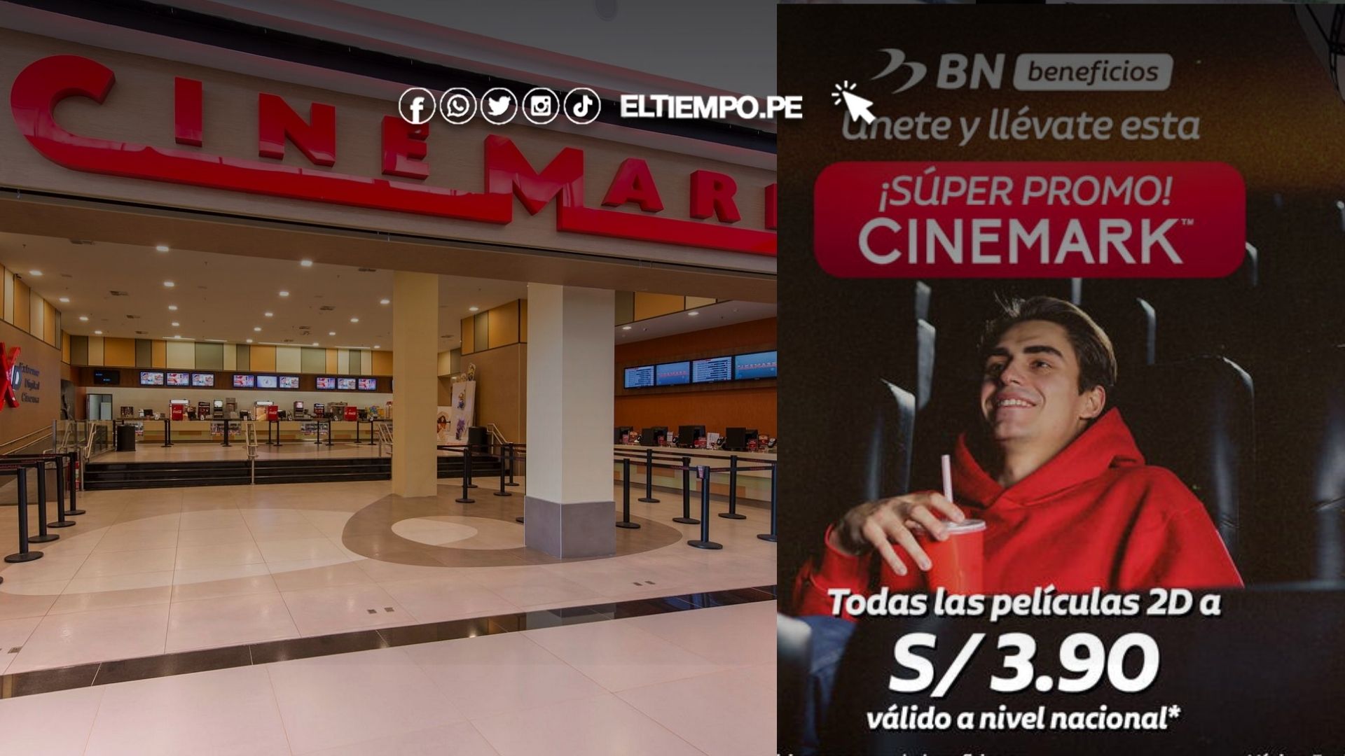 cinemark entradas 3.90 banco de la nación